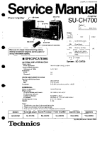 Technics - SUCH-7002 - Service manual 